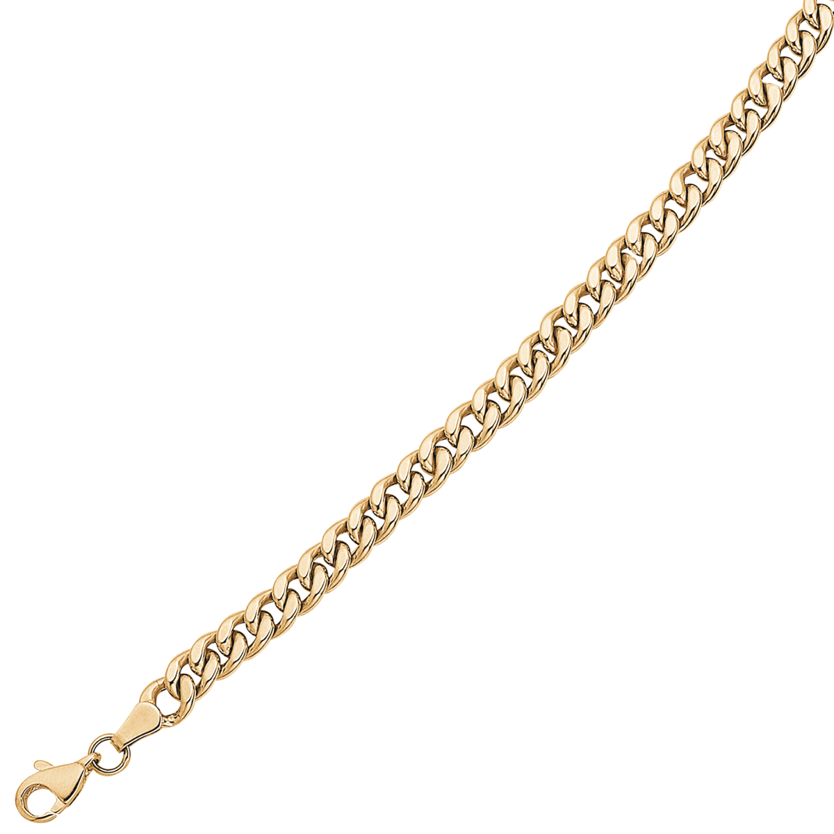 Flad Panser   Karat Guld Halskæde Fra Støvring Design