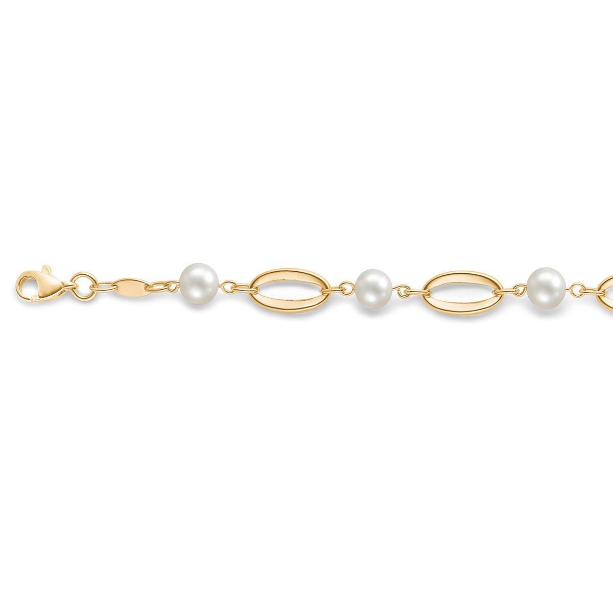 Karat Guld Halskæde Fra Støvring Design Med Ferskvandsperler
